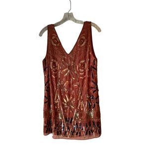 Free People Beaded Tunic Top XS